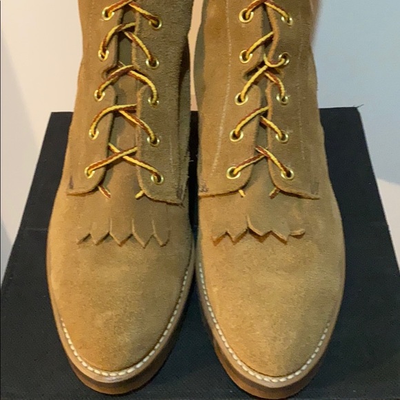 Unisex Camel Suede Mid Calf - Picture 3 of 9